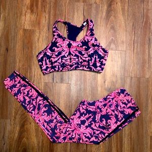 Adidas Baroque M/L Set Leggings + Bra EUC